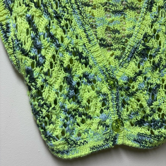 Urban Outfitters Bright Crocheted Concert Cardigan - Size Large - Picture 5 of 13